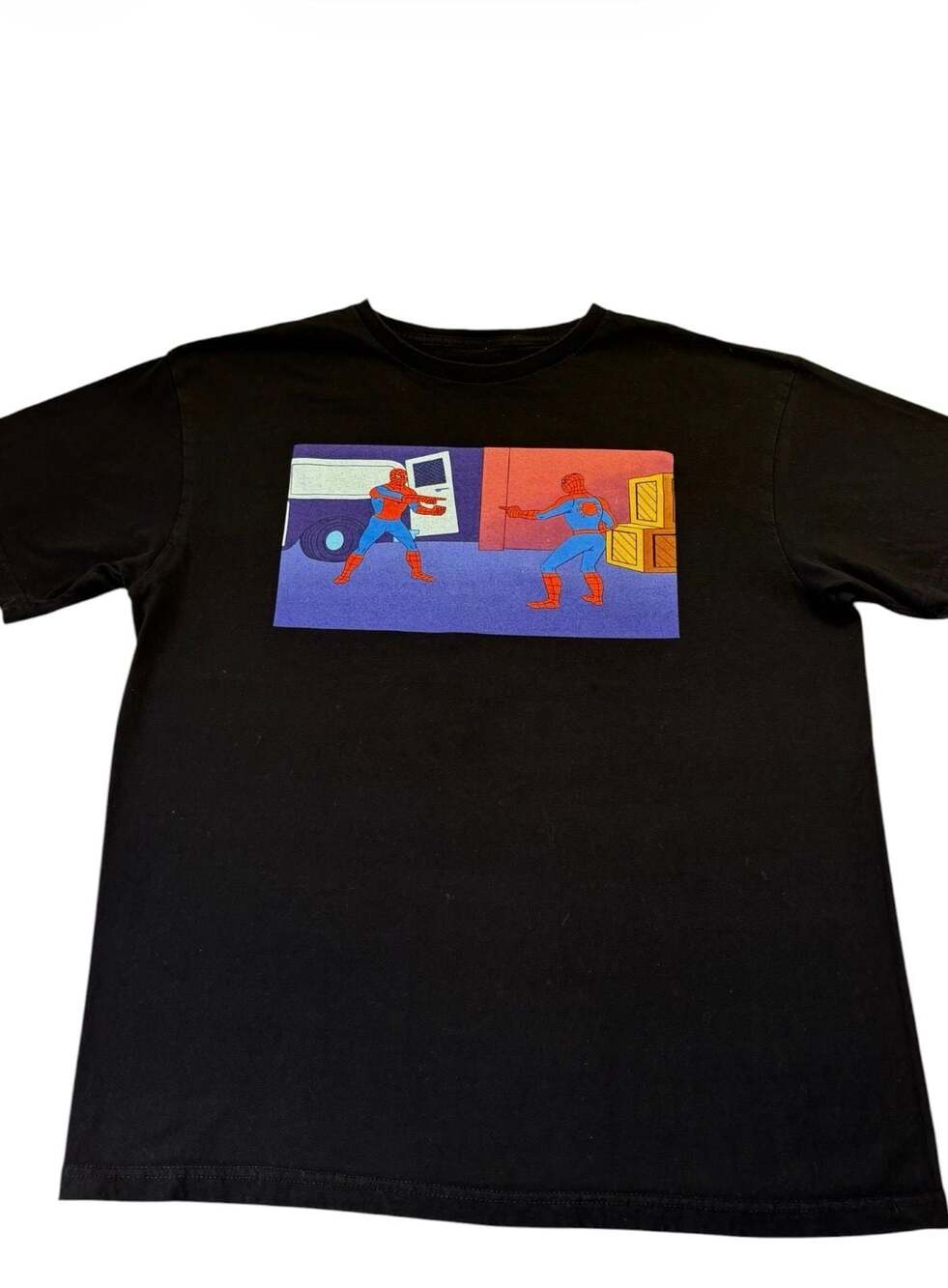 Marvel Spider-Man Meme Pointing Graphic T-Shirt